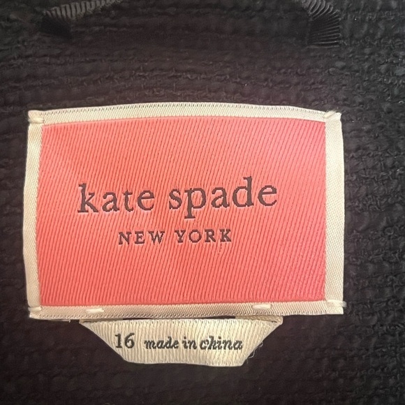 KATE SPADE Black Tweed Cropped Jacket - Picture 4 of 6